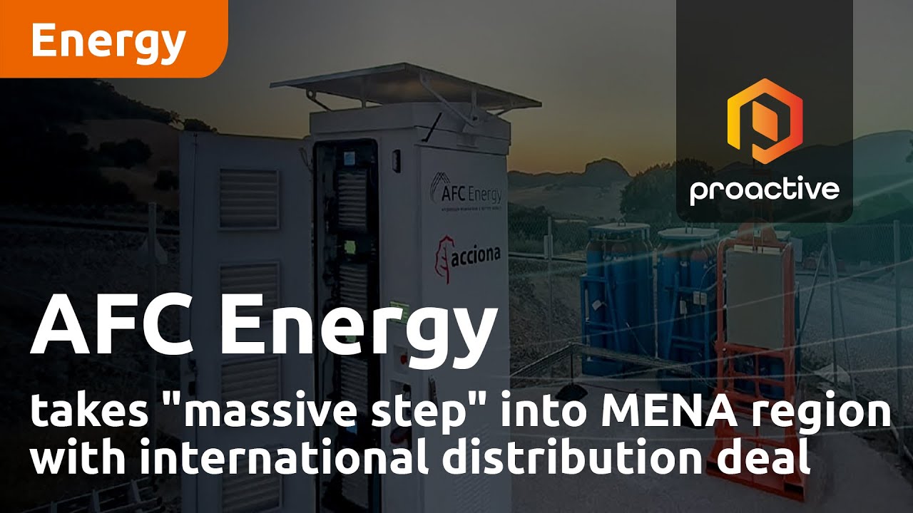 AFC Energy takes "massive step" into MENA region with international distribution deal