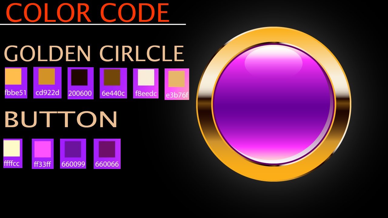 Create 3D modern golden button in illustrator || Adobe illustrator tutorial