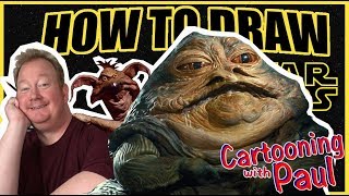 How to Draw Jabba the Hutt - easy cartoon drawing