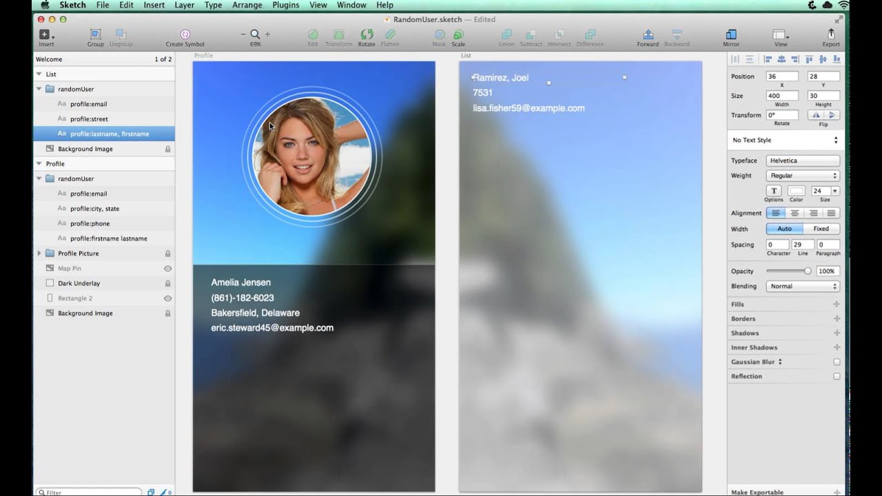 Random User Sketch Plugin Demo