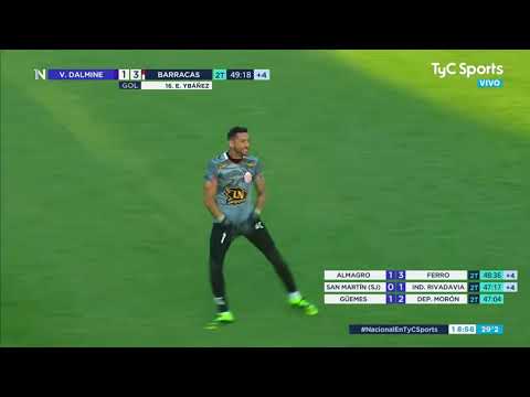 El polémico gesto de Gagliardo, arquero de Barracas Central, a los plateístas de Villa Dálmine