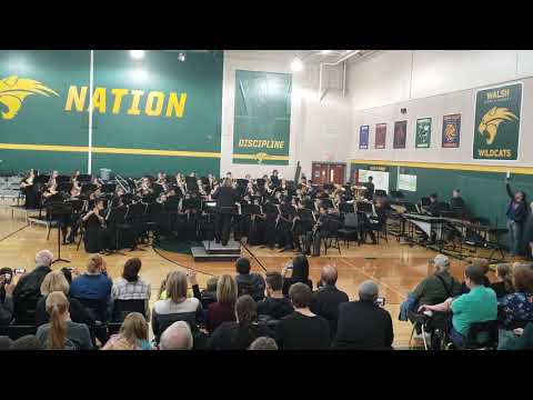 Walsh Middle School Honor Band 2019 Winter Concert - Reverberations by Brian Balmages