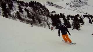 Harakiri (black piste 18) Mayrhofen triple crash - GOPRO