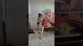 Brother Ibrahim wants to play the slide