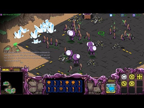 StarCraft: Cartooned (Carbot Remastered) BW Campaign Zerg Mission 3 - The Kel-Morian Combine