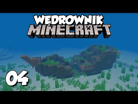 Wędrownik w Minecraft #04 - przygody na oceanie, znalazłem mapę do skarbu! | Minecraft Obieżyświat