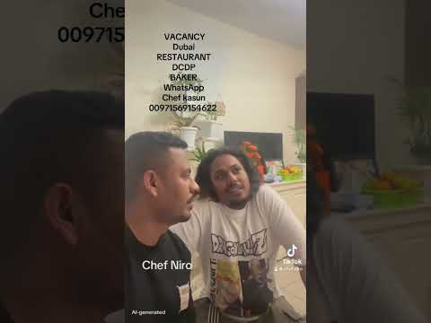 VACANCY Dubai RESTAURANT DCDP BAKERY WhatsApp chef kasun 00971569154622 #chefniro#bakery #bakeryjobs