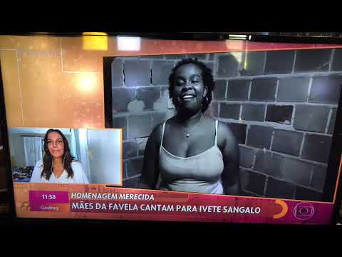 Ivete Sangalo sendo homenageada no Dia do seu aniversário no Programa Encontro com Fátima Bernardes