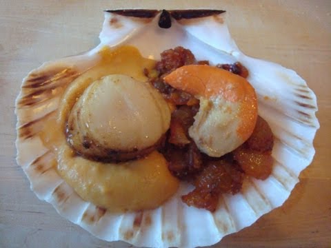 Cómo cocinar VIEIRAS con salsa de cebolla y zanahoria - Tonio Cocina #36#