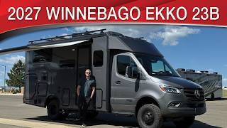 A preview image of the linked video showcasing 2027 Winnebago EKKO 23B