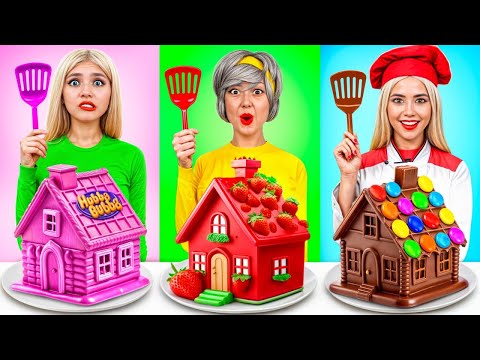 Me vs. Grandma Cooking Challenge | Chocolate Cake Competition by X-Challenge