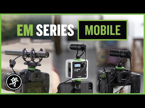 Mackie EM-Mobile Series On-Camera Microphones and Vlogging Accessories