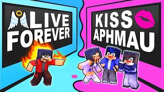 KISS APHMAU or LIVE FOREVER in Minecraft!