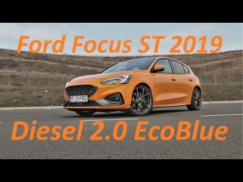 2019 Ford Focus ST Diesel EcoBlue 2.0 - accelerations, engine and exhaust sound