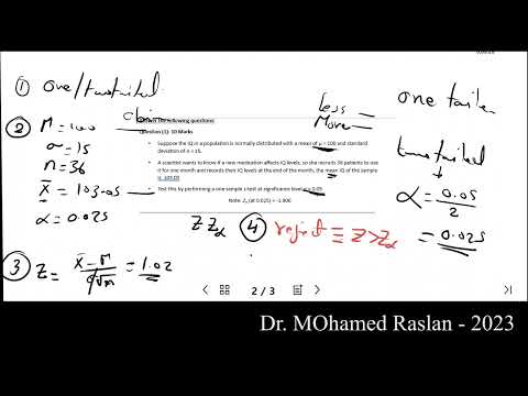 Revision on Inferential Statistics