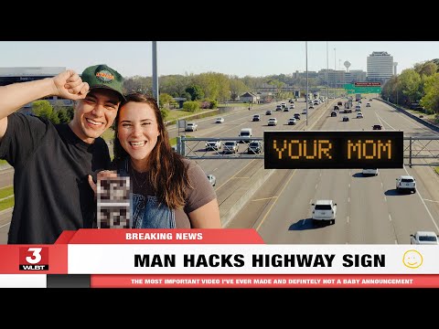 I HACKED a highway sign