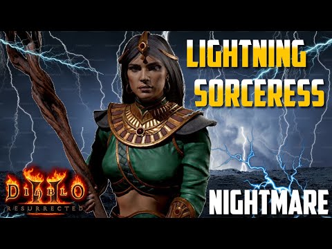 [Nightmare] Lightning Sorceress Guided Playthrough | Diablo 2 Resurrected