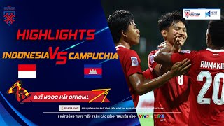 HIGHLIGHTS | Indonesia - Campuchia | Màn ra mắt AFF Suzuki Cup thành công của đồng hương ông Park
