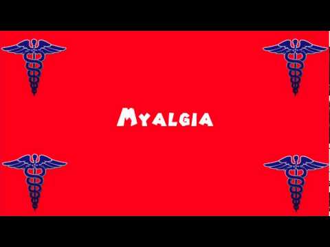 Pronounce Medical Words ― Myalgia