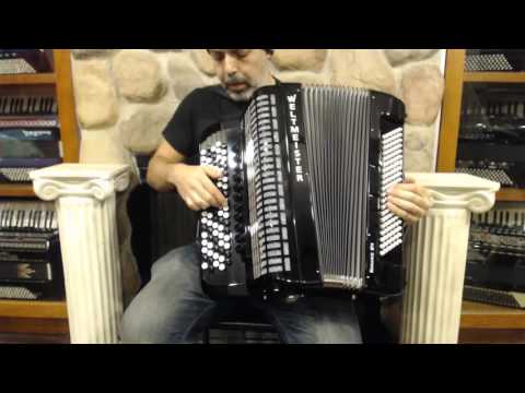 WELTROM874BBK - NEW Black Weltmeister Romance 874 Chromatic Button Accordion B LMMH 87 120 $4599