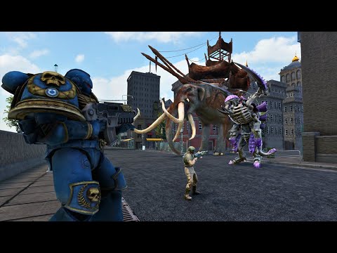 8,000,000 TYRANIDS & MUMAKIL ARE ATTACK THE CITY - WARHAMMER 40K - Ultimate Epic Battle Simulator 2