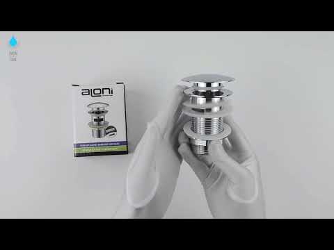 Aloni Pusher Chrom mit Ablaufventil 1 1/4" TM95605 video