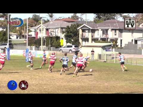 2015 NHRU Round 14 Colts Highlights - Nelson Bay v University