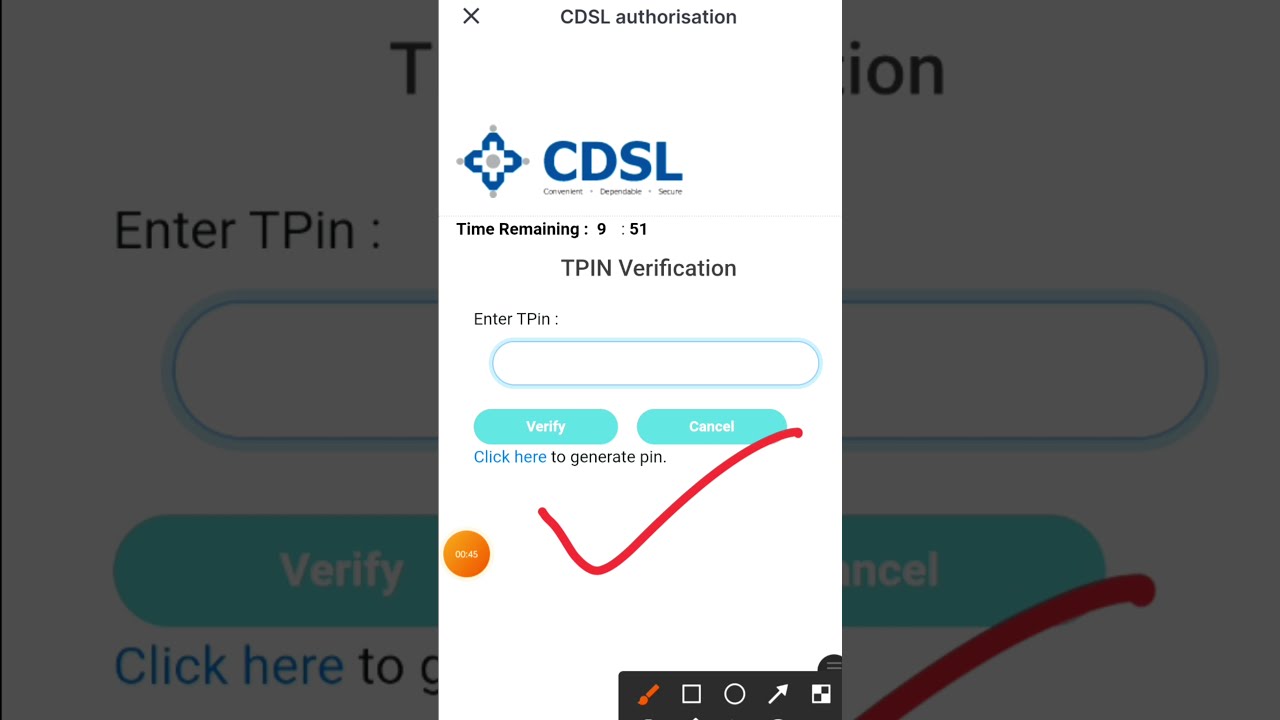 Error of tpin Authorization by CDSL ...zerodha