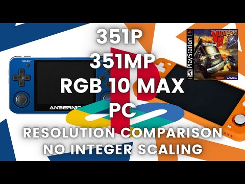 PSX Resolutions Comparison -  RG351P VS RG351MP VS RGB10 MAX VS PC (No integer scaling)