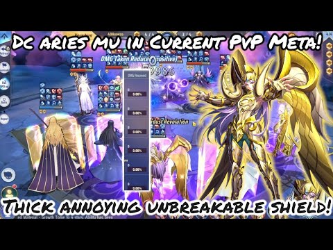 Saint Seiya: Awakening (KOTZ) - DC Aries Mu in Current PvP Meta! Thick Annoying Unbreakable Shield?!