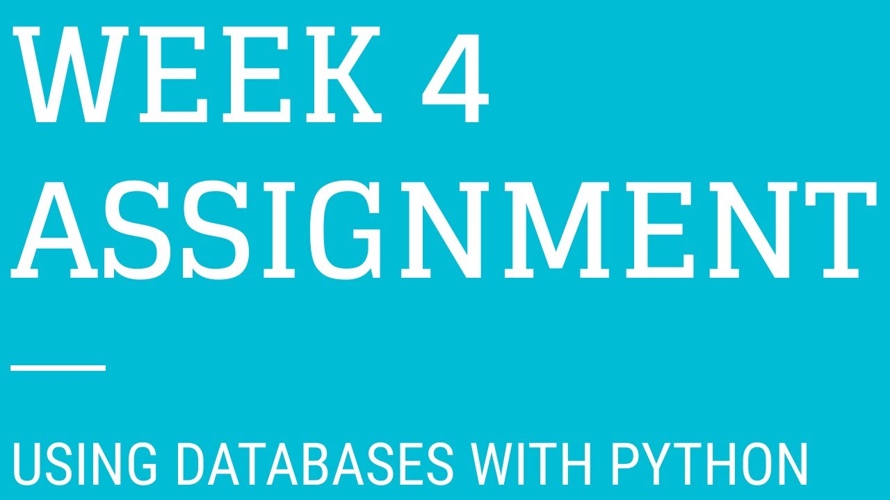 many students in many courses assignment using Databases with Python | | Week 4 assignment Coursera.
