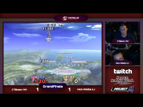 VS Weekly 8/6/14 - Grand Finals - CT/Esam [W] (Samus) vs Nick Riddle [L] (Link/Marth) - Project M