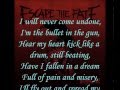 Escape The Fate - I Alone (Lyrics)