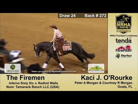 Kaci O'Rourke & The Firemen: Scored a 229 1st woman in history to WIN the NRHA OPEN FUTURITY