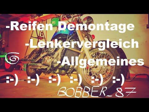 Umbau zum Bobber | Kawasaki VN 800B Vucan |  Lenkervergleich | Lenkerumbau