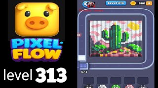 Pixelflow level 313 Guide Walkthrough Solution