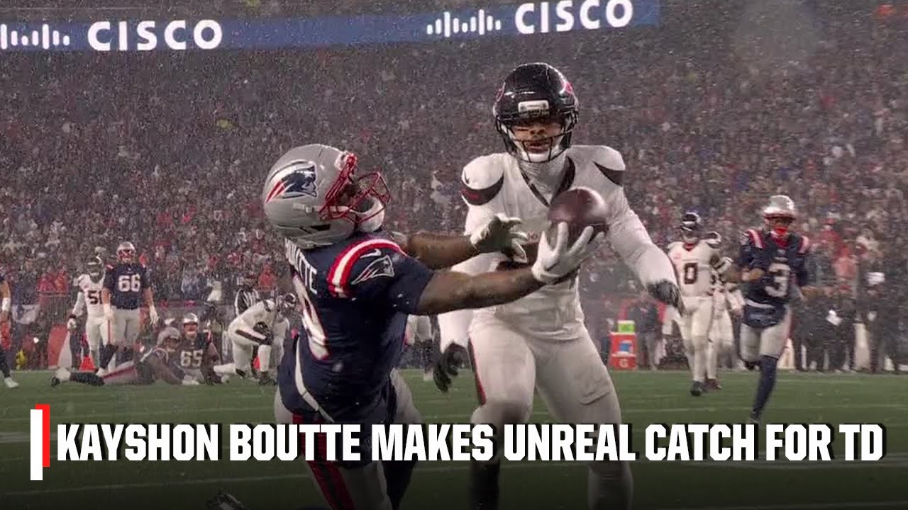 KAYSHON BOUTTE, HOW?!?! 🤯 Incredible one-handed grab for Patriots touchdown 🔥| NFL on ESPN