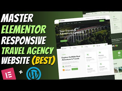 Build a Modern Responsive TRAVEL AGENCY Website using ELEMENTOR | WordPress Elementor Tutorial 2026