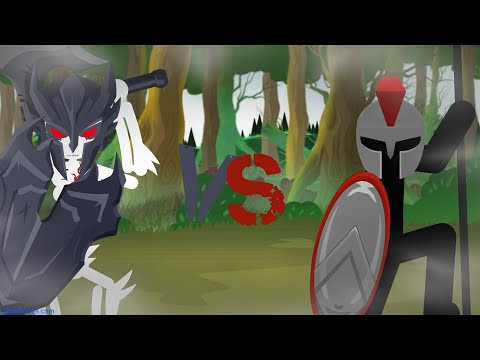 juggerknight vs spearton [stick nodes] #stickwarlegacy #sticknodes #animation