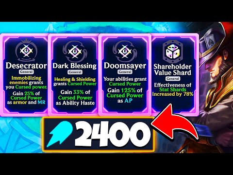 3 Curses + 78% Shardholder Twisted Fate = INSTANT One-Shot Blue Cards