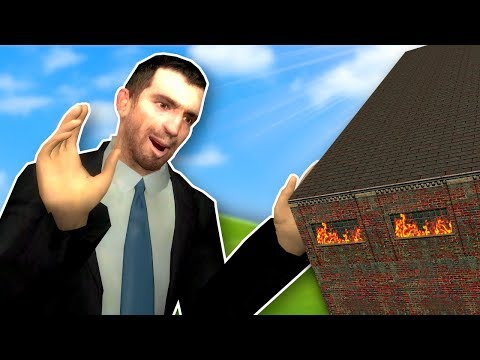 I Became a Giant and Destroyed a Tiny City?! - Garry's Mod Gameplay