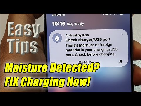 🔥 Moisture Detected in Charging Port? Fix It Now on Galaxy S23/S24/S25! 🔧📱