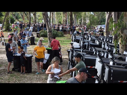 Nueva entrega de contenedores del programa Hogares Sustentables en Solymar sur, Ciudad de la Costa