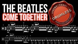 Download lagu The Beatles - Come Together - Drumless (with scrolling drum score) mp3