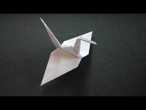 Origami: 'Kranich' Basteln mit Papier [W+]