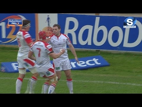 Wonderful Darren Cave Try - Zebre v Ulster - Saturday 30th Nov 2013