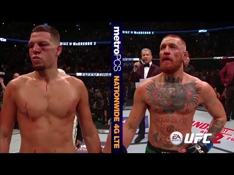 UFC 202: Conor McGregor and Nate Diaz Octagon Interviews