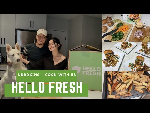 HELLO FRESH || UNBOXING COOK WITH US [discount code in...