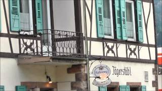 preview picture of video 'Forbach Auf der Murgbrücke am 09.10.2014, Donnerstag'