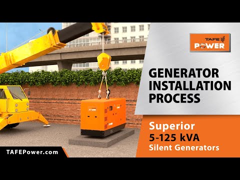 TAFE POWER Diesel Generator Installation Process | Superior Range of 5-125 kVA Silent Generators